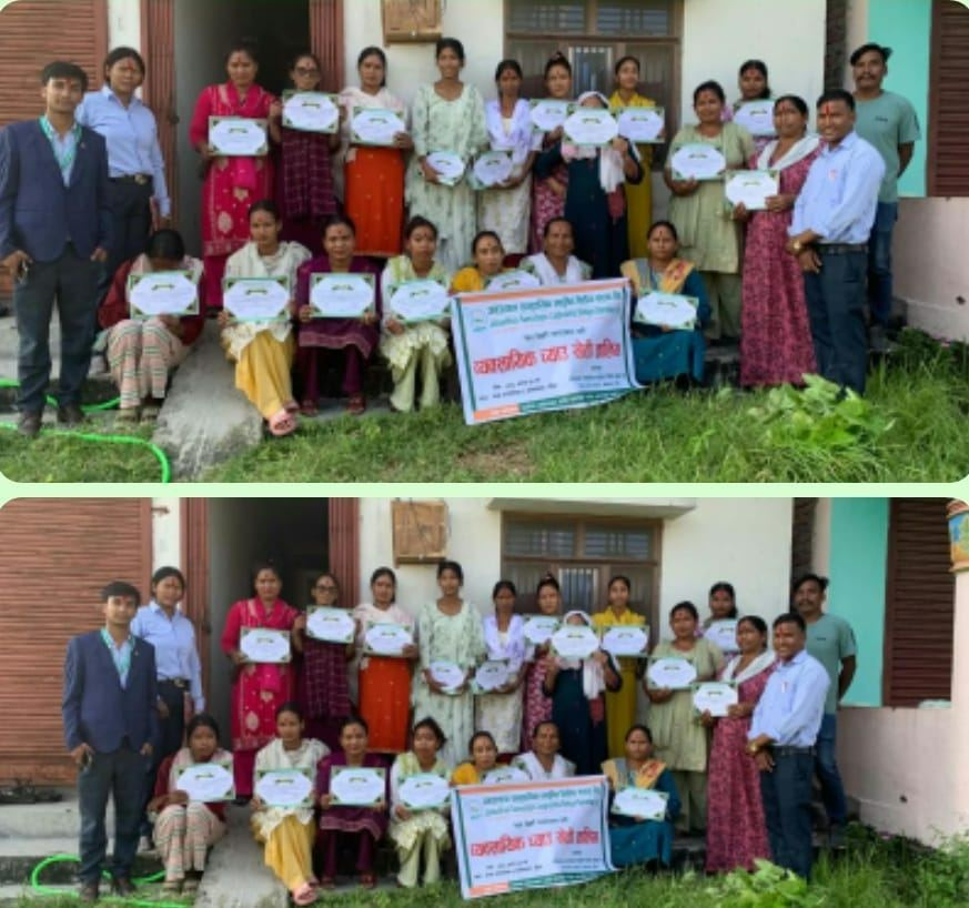 सीप सिकेर स्वरोजगार बन्न प्रेरित गर्दै जनउत्थान लघुवित्तद्वारा व्यावसायिक च्याउ खेती तालिम